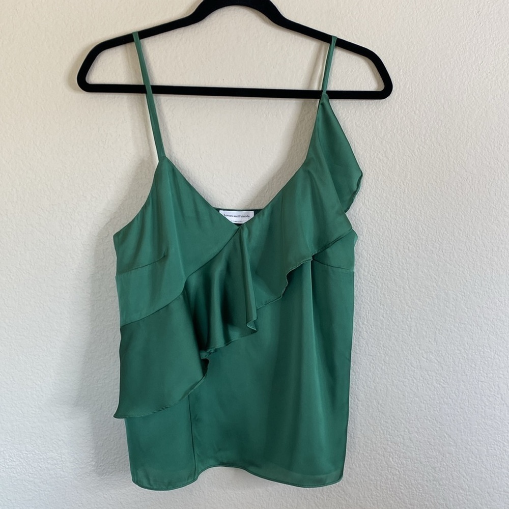 Lovers + Friends Laguna tank top women’s small Kelly green EUC - Picture 2 of 6